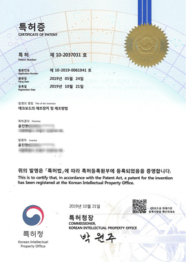 특허증[데크보드의 제조장치 및 제조방법]